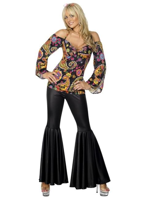 Disfraz de hippie para mujer - Smiffys | Funidelia
