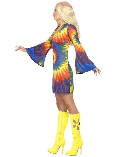 Disfraz de hippie sesentera con vestido - Smiffys | Funidelia