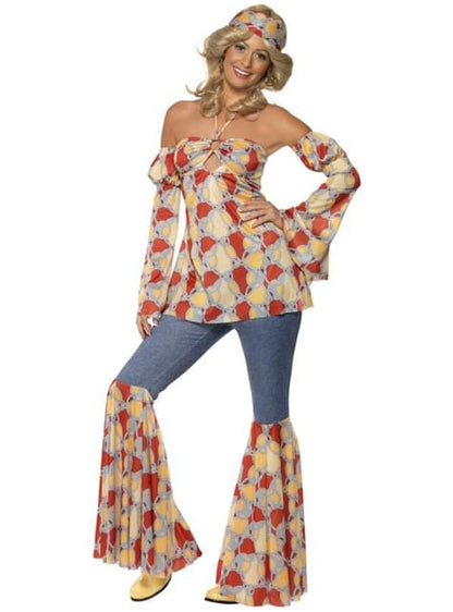 Disfraz de hippie vintage para mujer - Smiffys | Funidelia