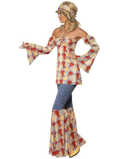 Disfraz de hippie vintage para mujer - Smiffys | Funidelia