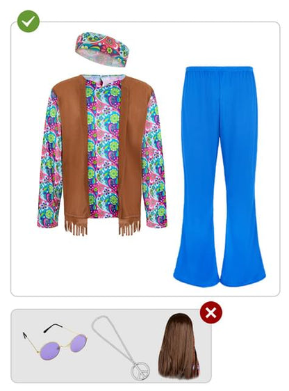 Disfraz de hippie - Funiglobal | Funidelia
