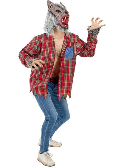 Disfraz de hombre lobo para hombre talla grande - Funiglobal | Funidelia