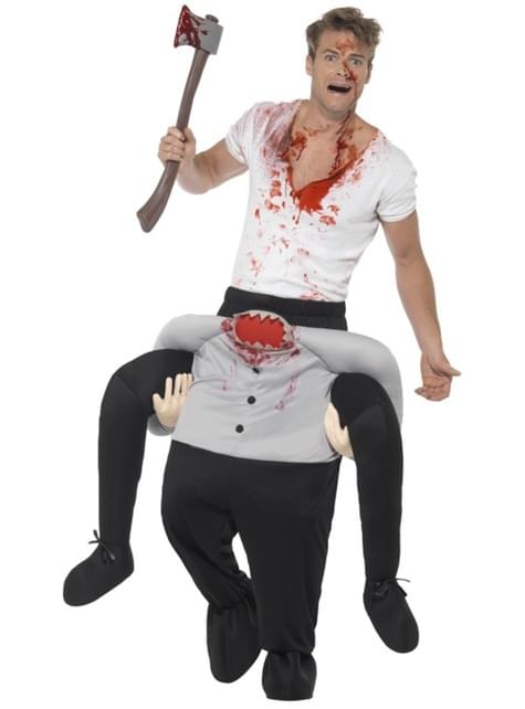Disfraz a hombros hombre sin cabeza para adulto