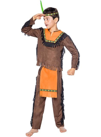 Disfraz de Indio Deluxe para niño - Funiglobal | Funidelia