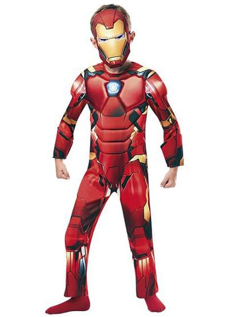 Disfraz de Iron Man Deluxe para niño - Los Vengadores - Rubies USA | Funidelia