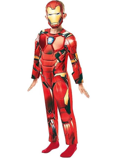 Disfraz de Iron Man Deluxe para niño - Los Vengadores - Rubies USA | Funidelia