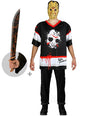 Disfraz de Jason Viernes 13 hockey para hombre con machete talla grande - Funiglobal | Funidelia