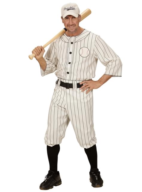 Disfraz de jugador de béisbol para hombre talla grande