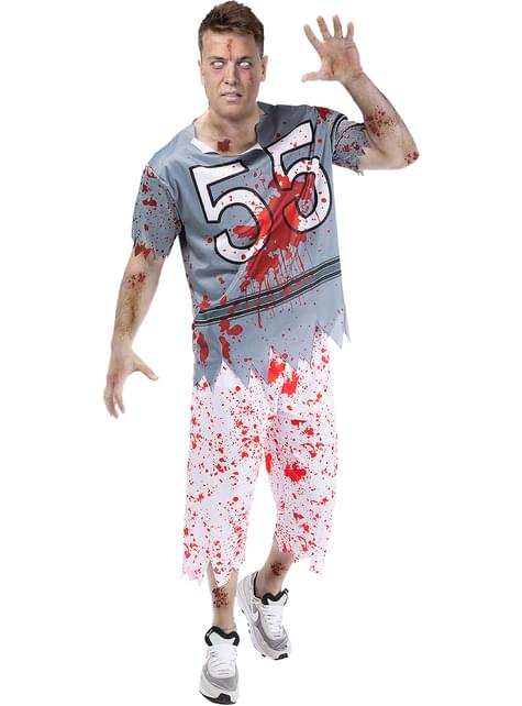 Disfraz de jugador de rugby zombie para hombre - Funiglobal | Funidelia