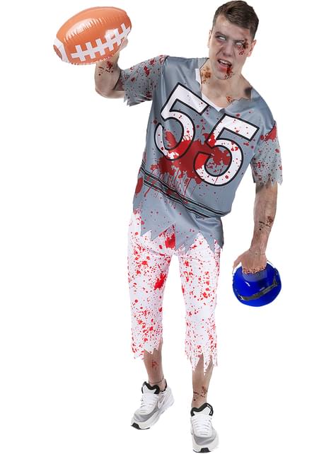 Disfraz de jugador de rugby zombie para hombre - Funiglobal | Funidelia