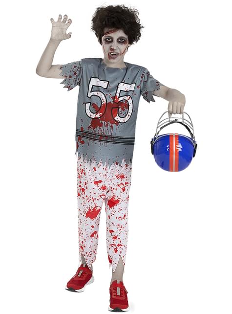 Disfraz de jugador de rugby zombie para niño - Funiglobal | Funidelia