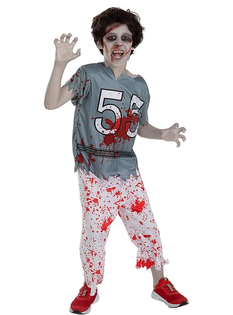 Disfraz de jugador de rugby zombie para niño - Funiglobal | Funidelia