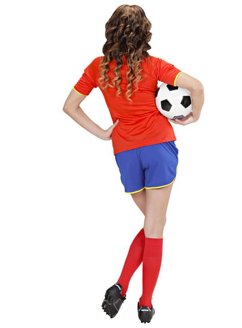 Disfraz de jugadora de fútbol Español para mujer - Widmann | Funidelia