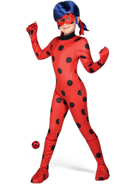 Disfraz de Ladybug con peluca para niña