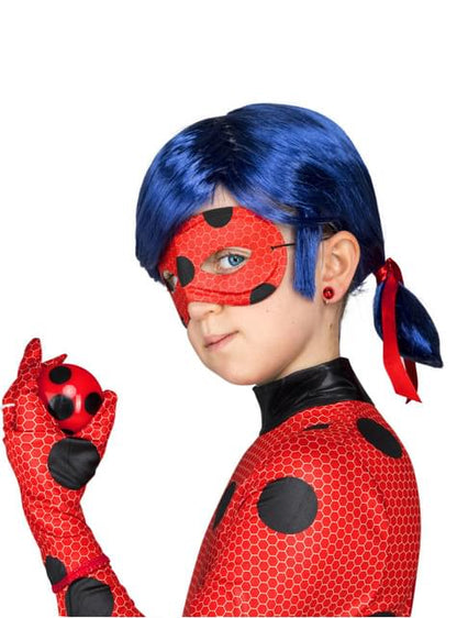 Disfraz de Ladybug con peluca para niña