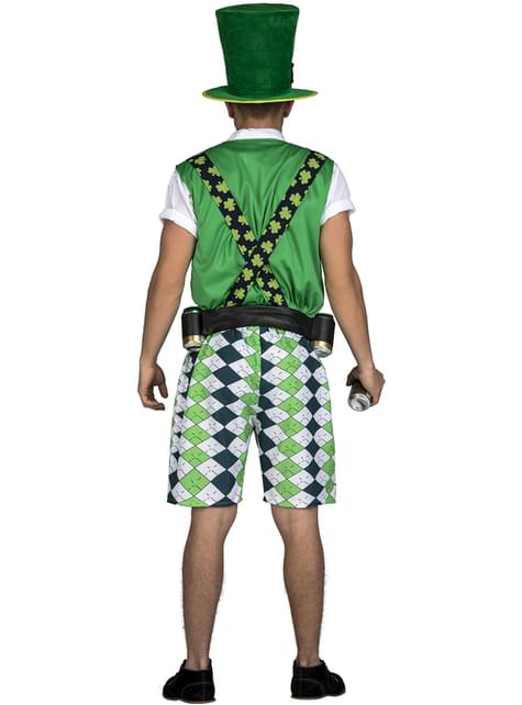Disfraz de leprechaun irlandés para hombre