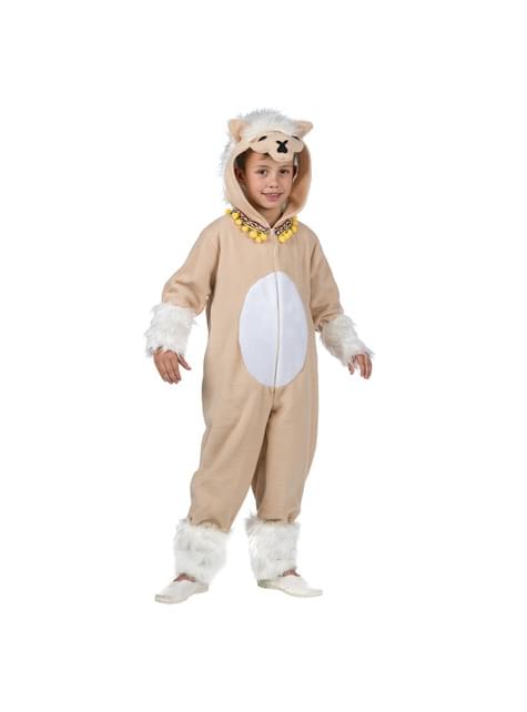 Disfraz de llama para niño