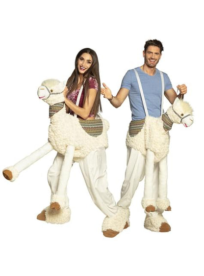 Disfraz de llama Ride On para adulto