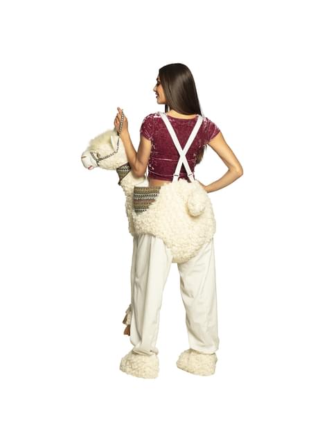 Disfraz de llama Ride On para adulto