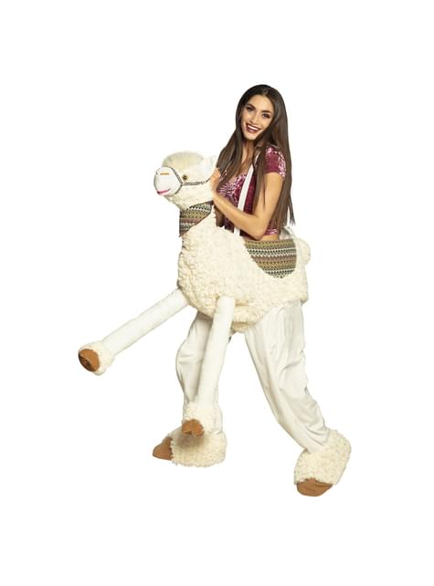 Disfraz de llama Ride On para adulto