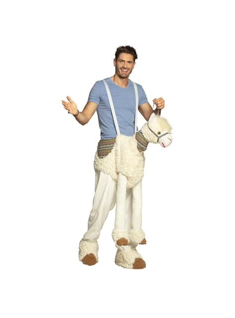 Disfraz de llama Ride On para adulto