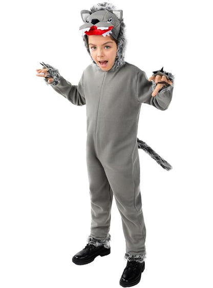 Disfraz de lobo gris para niños - Funiglobal | Funidelia