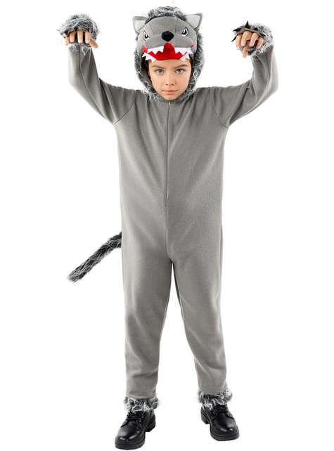 Disfraz de lobo gris para niños - Funiglobal | Funidelia