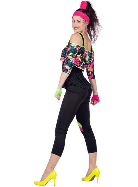 Disfraz de los años 80 aerobic para mujer - Wilbers | Funidelia
