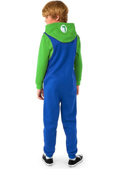 Disfraz de Luigi Onesie para niños - Super Mario Bros - Opposuits | Funidelia