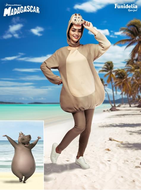 Disfraz de Madagascar Gloria hipopótamo para adulto - Funiglobal | Funidelia