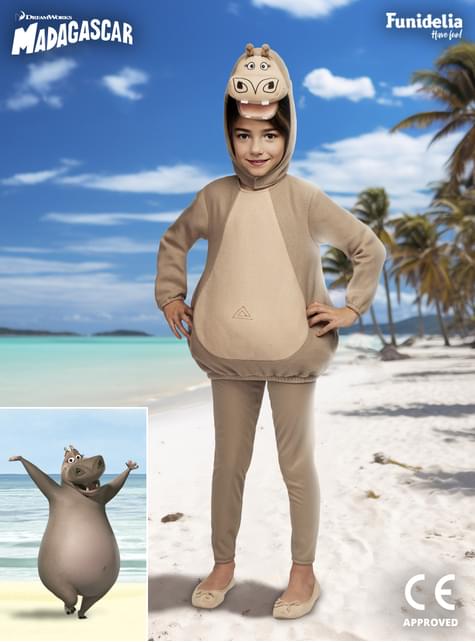 Disfraz de Madagascar Gloria hipopótamo para niños - Funiglobal | Funidelia