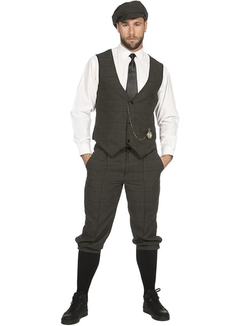 Disfraz de mafioso irlandés gris elegante para hombre - Wilbers | Funidelia