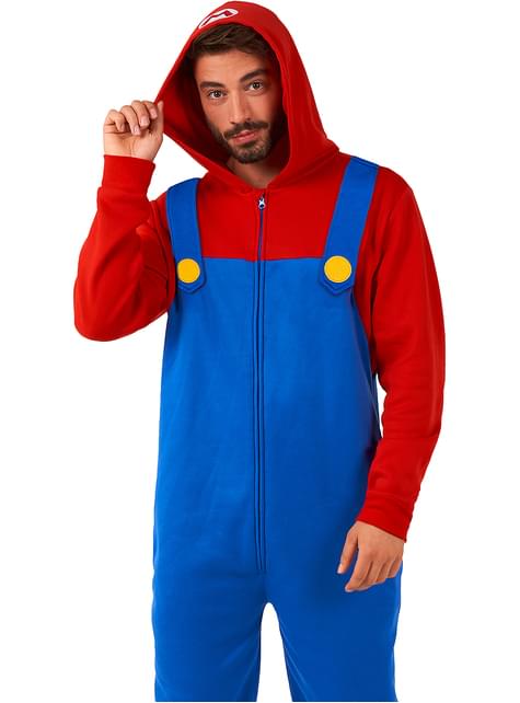 Disfraz de Mario Onesie para adulto - Super Mario Bros - Opposuits | Funidelia