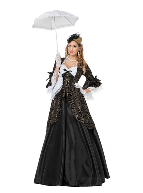 Disfraz de Marquesa negro para mujer - Wilbers | Funidelia