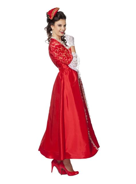 Disfraz de Marquesa rojo para mujer - Wilbers | Funidelia