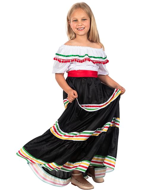 Disfraz de Mexicana para niña - Funiglobal | Funidelia