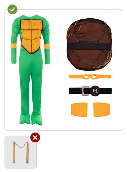 Disfraz de Michelangelo para hombre - Las Tortugas Ninja - Funiglobal | Funidelia