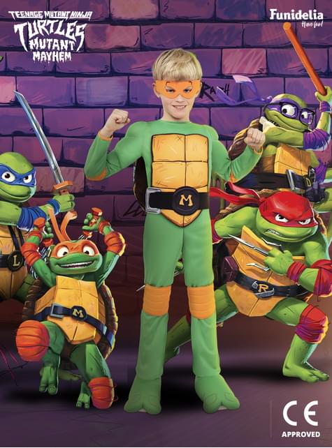 Disfraz de Michelangelo para niño - Las Tortugas Ninja - Funiglobal | Funidelia