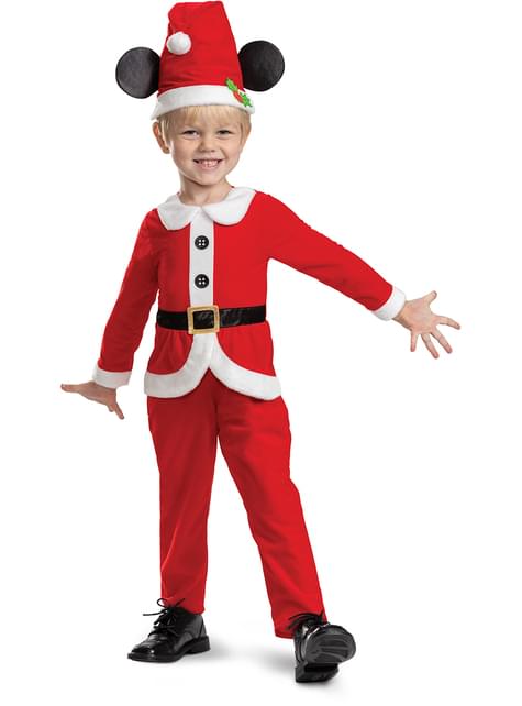 Disfraz de Mickey Mouse papá noel para niño - Disguise | Funidelia