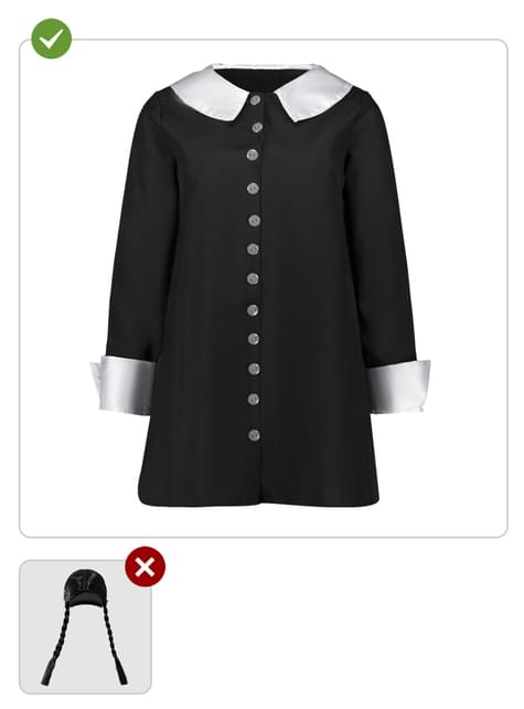 Disfraz de Miércoles Addams para mujer - La Familia Addams - Funiglobal | Funidelia