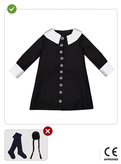Disfraz de Miércoles Addams para niña - La Familia Addams - Funiglobal | Funidelia
