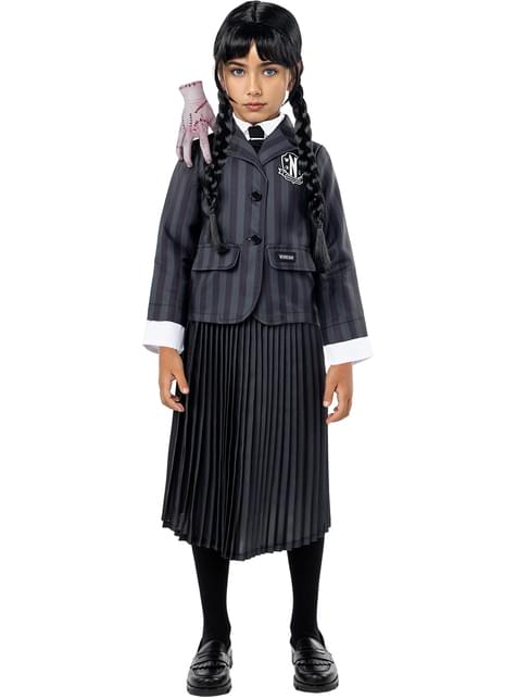 Disfraz de Miércoles Addams uniforme para niña - Wednesday Oficial Netflix - Funiglobal | Funidelia