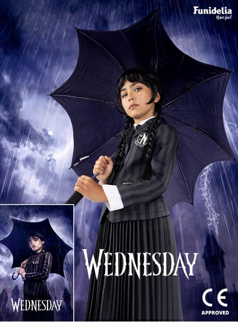 Disfraz de Miércoles Addams uniforme para niña - Wednesday Oficial Netflix - Funiglobal | Funidelia