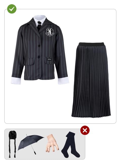 Disfraz de Miércoles Addams uniforme - Wednesday Oficial Netflix - Funiglobal | Funidelia