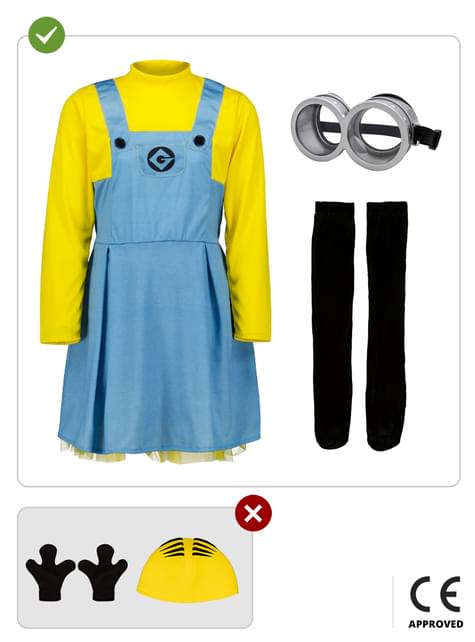 Disfraz de Minions Dave para niña - Funiglobal | Funidelia