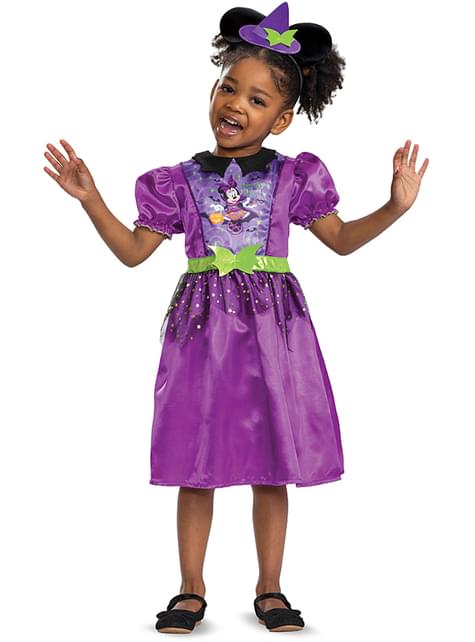 Disfraz de Minnie Mouse bruja para niña - Disguise | Funidelia