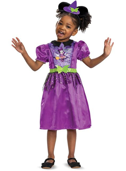 Disfraz de Minnie Mouse bruja para niña - Disguise | Funidelia