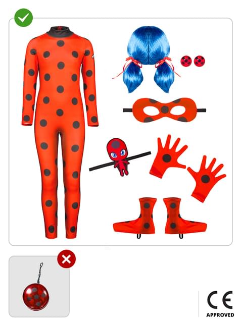 Disfraz de Miraculous Ladybug con accesorios para niña - Funiglobal | Funidelia