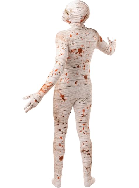 Disfraz de momia segunda piel para adulto