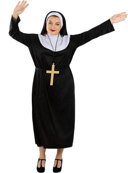 Disfraz de monja con cruz talla grande - Funiglobal | Funidelia